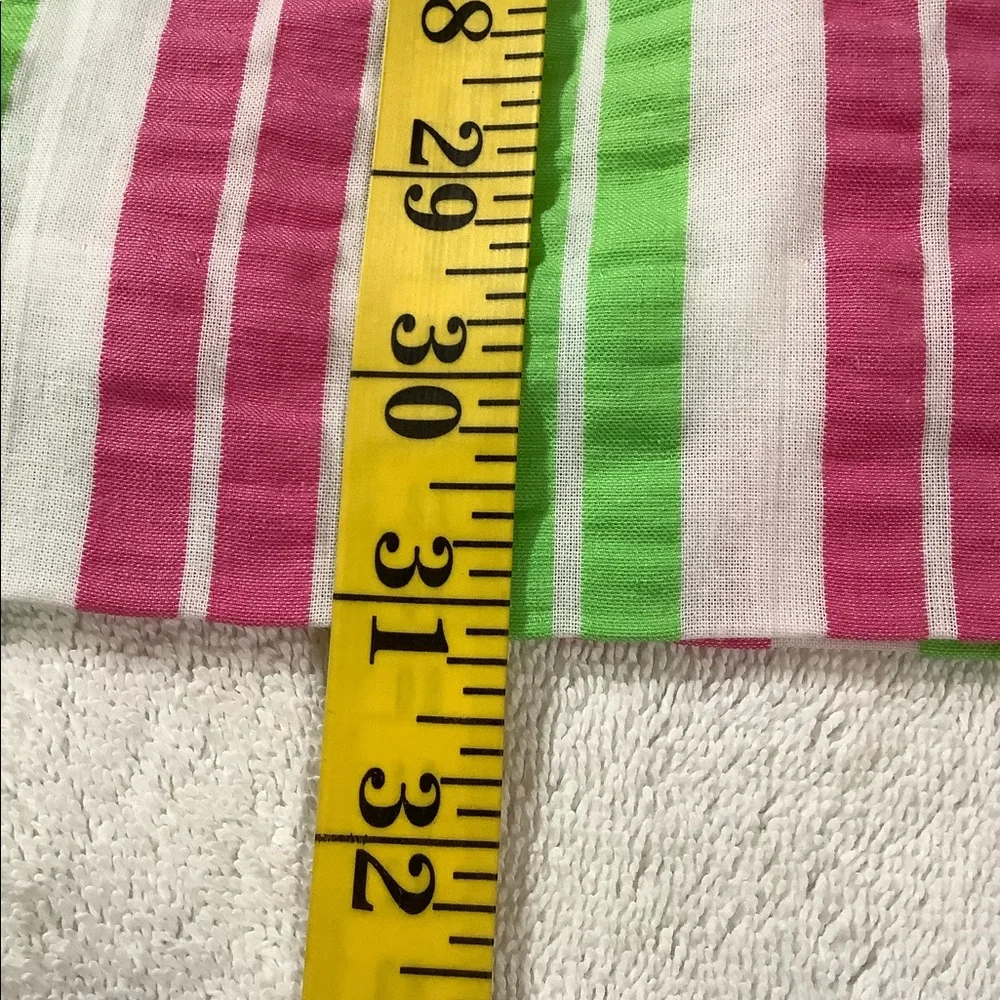 Lilly Pulitzer Strapless Pink & Green Striped Sundress - Picture 12 of 14